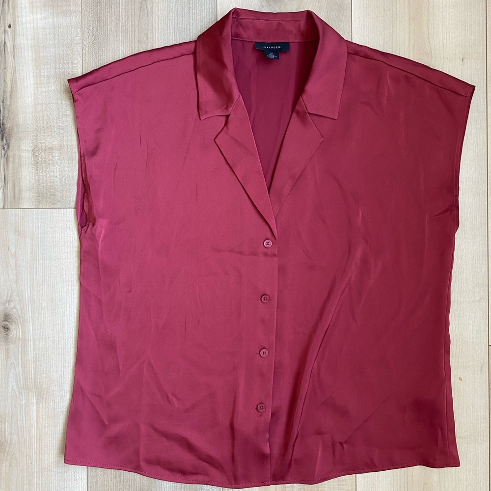 Halogen Burgundy Blouse